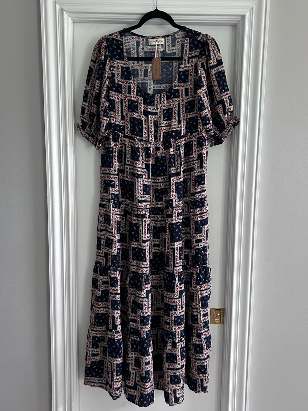 Natural Life Boho Patchwork Maxi Dress